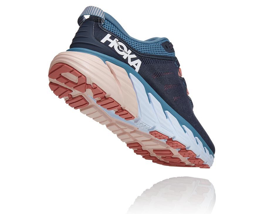 Hoka One One Hardloopschoenen Dames - Gaviota 3 - Donkerblauw - QU3467850